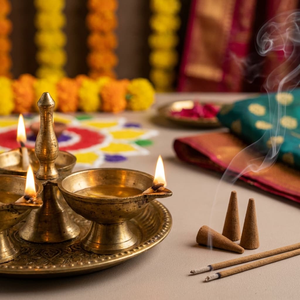 Brass diya dhoop agarbatti incense sticks shop Greater Noida West